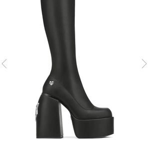 Naked whole spice black stretch boots